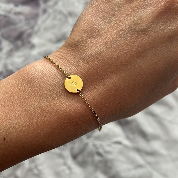 “Initial Bracelet- P” - Picture 3 of 7
